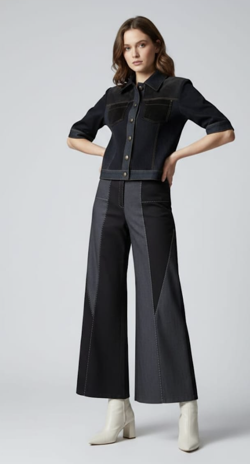 CHAQUETA TEXAS DENIM/CUERO