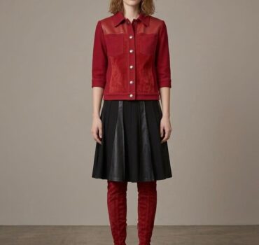 CHAQUETA TEXAS CUERO GAMUZA